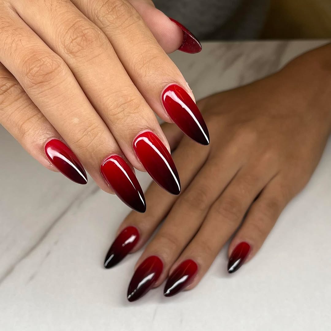 Nail art close up